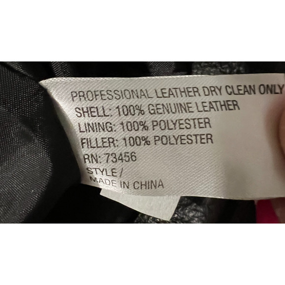 Hannah Leather Coat Womens Size XL Brown Button Up Collar Lined Vent NWT - Picture 6 of 7